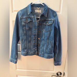 NWT FatFace Tasha Denim Jacket Blue Stretch Trucker Pockets